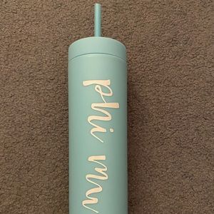 Light Blue Phi Mu Tumbler